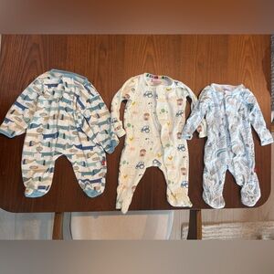 Magnetic Me Baby Footie Pajamas Bundle (3 Pieces) – 0–3 Months